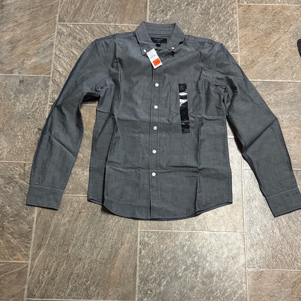 Banana Republic Charcoal Button-Down Shirt